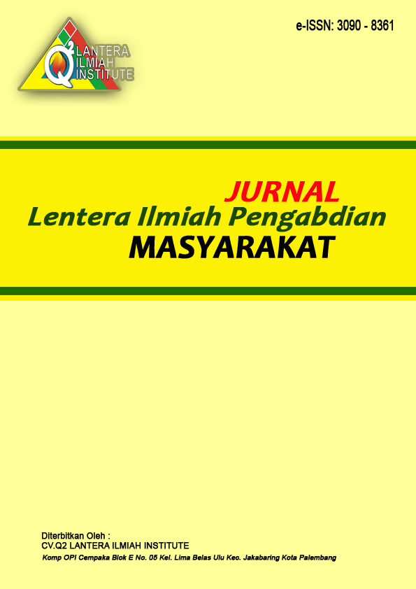 					View Vol. 3 No. 2 (2026): Jurnal Lentera Ilmiah Pengabdian Masyarakat (JLIPM)
				