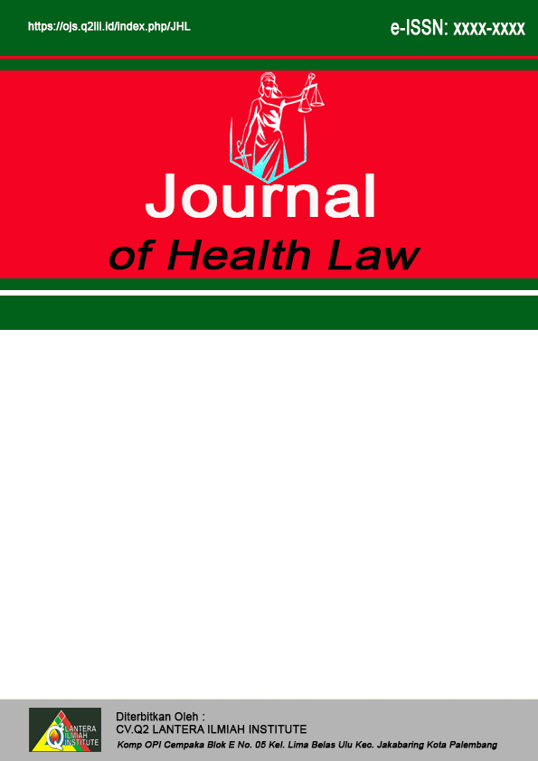 					View Vol. 2 No. 1 (2026): JOURNAL OF HEALTH LAW
				
